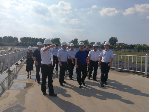 【领导关怀】安徽灵璧县政府莅临tyc131太阳集团城集团灵璧县公共设施PPP项目观摩指导